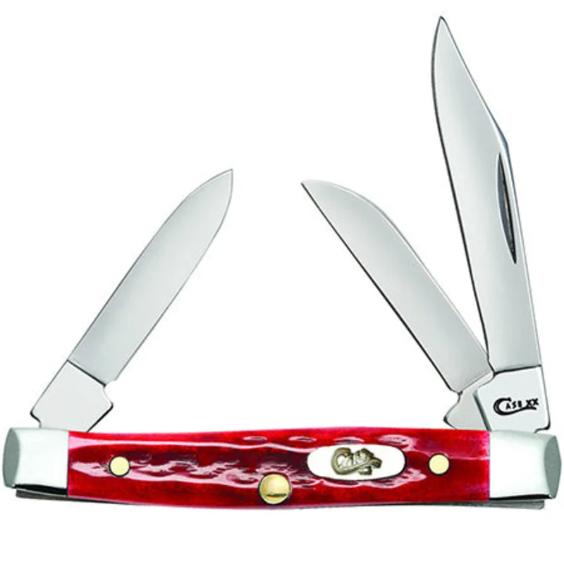 Case 10305 - Pocket Worn Old Red Bone Small Stockman