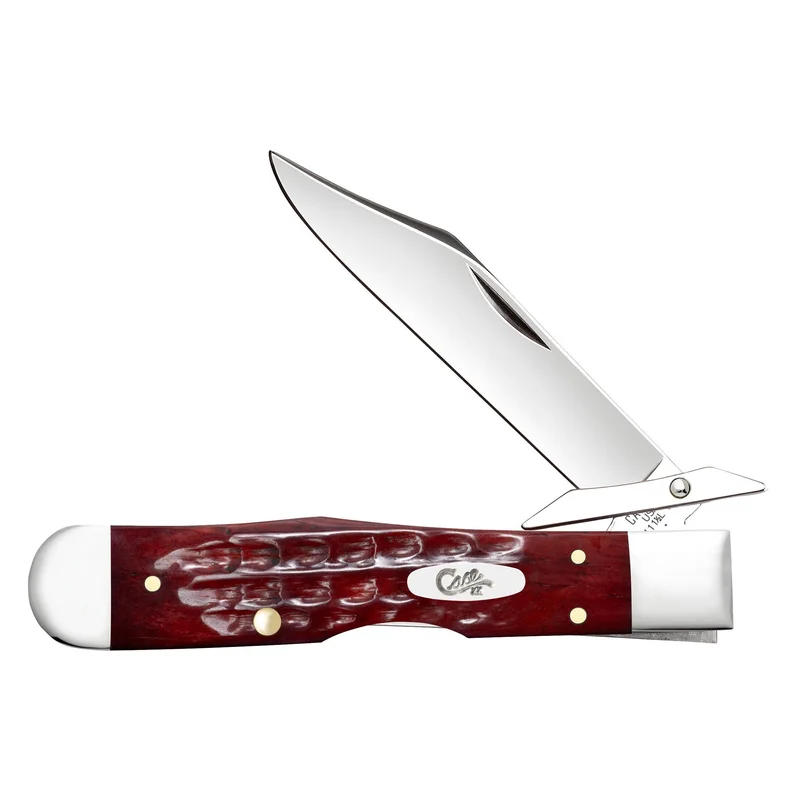 Case 10309 - Pocket Worn Old Red Bone Corn Cob Jig Cheetah Cub (611 1/2L SS)