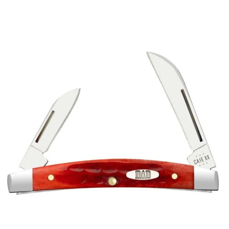 Case 10620 - Father's Day Pocket Worn Old Red Bone Corn Cob Jig Small Congress
