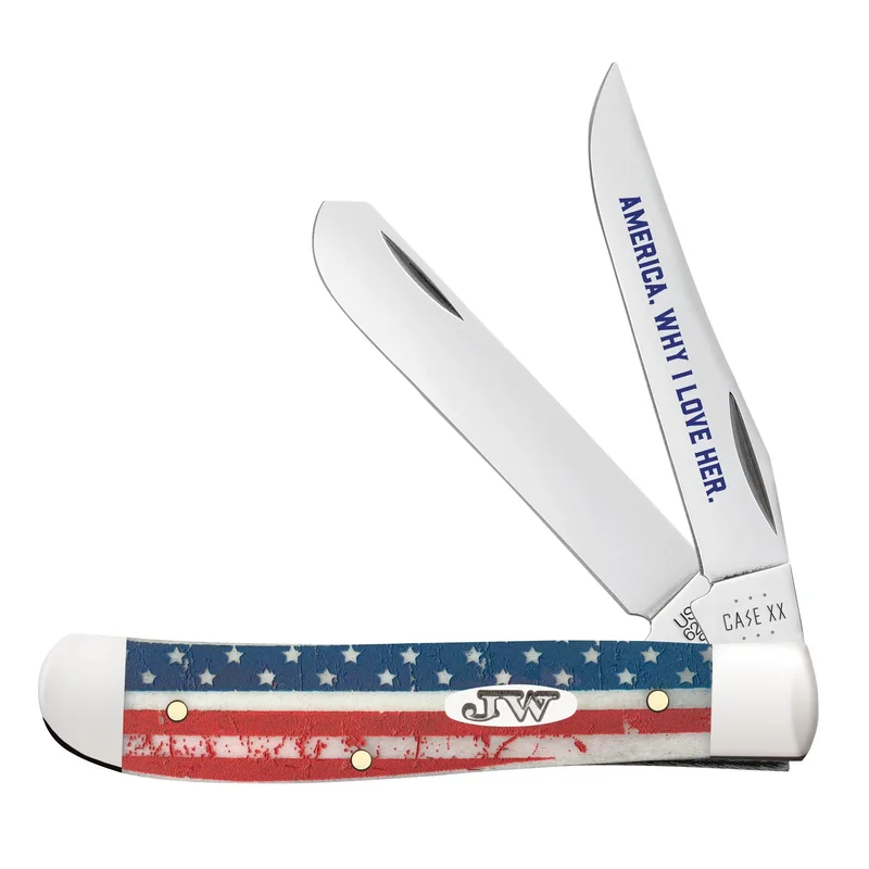 Case 10718 - John Wayne Natural Bone Smooth Mini Trapper (6207 SS)