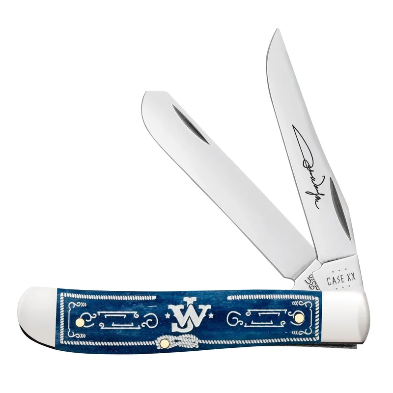 Case 10720 - John Wayne Navy Blue Bone Smooth Mini Trapper (6207 SS)