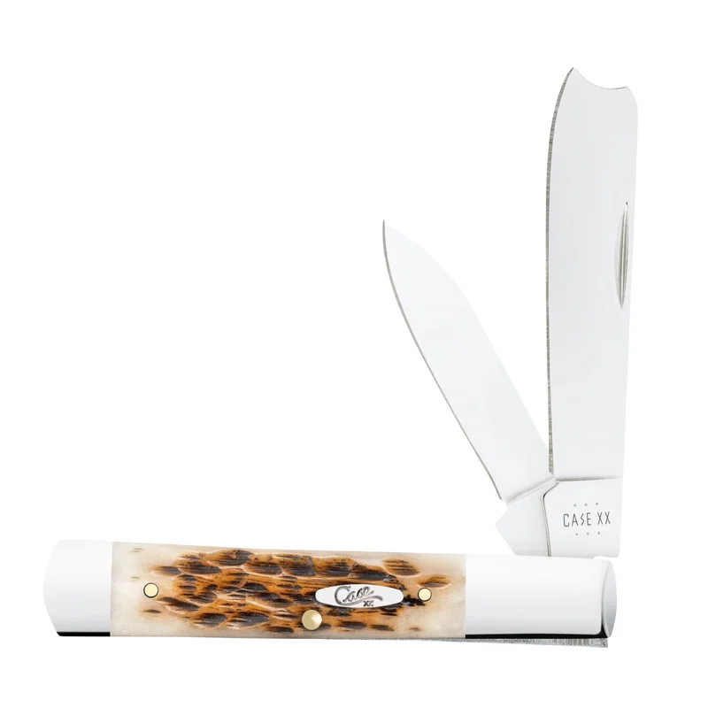 Case 10722 - Amber Bone Peach Seed Jig Razor (62005RAZ SS)