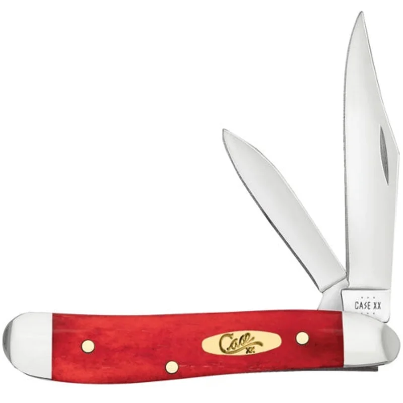 Case 10763 - Dark Red Bone Smooth Peanut Pinched Bolsters