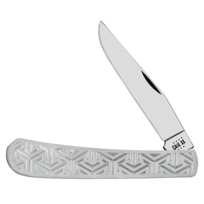 Case 10957 - Brush Chrome Deep Carve Canvas Geometric Key