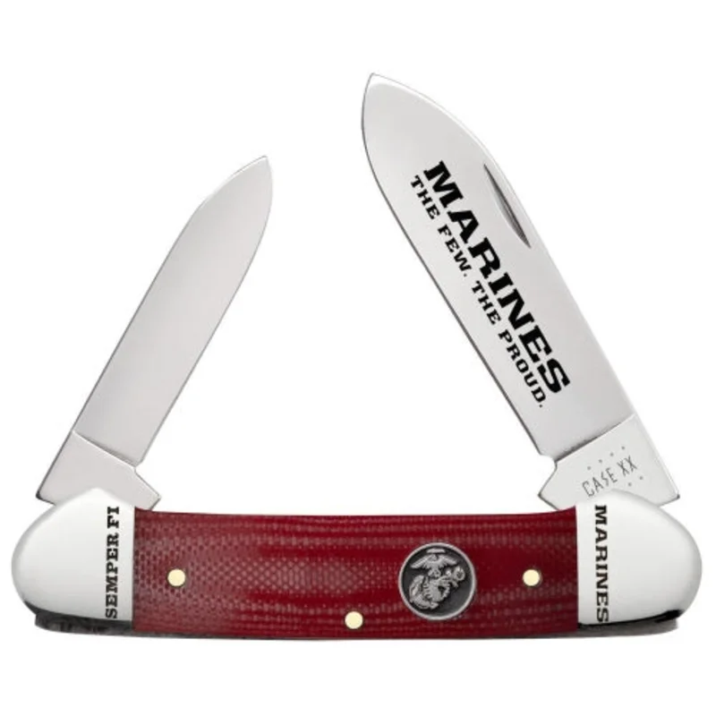 Case 13200 - USMC Red G-10 Smooth Canoe