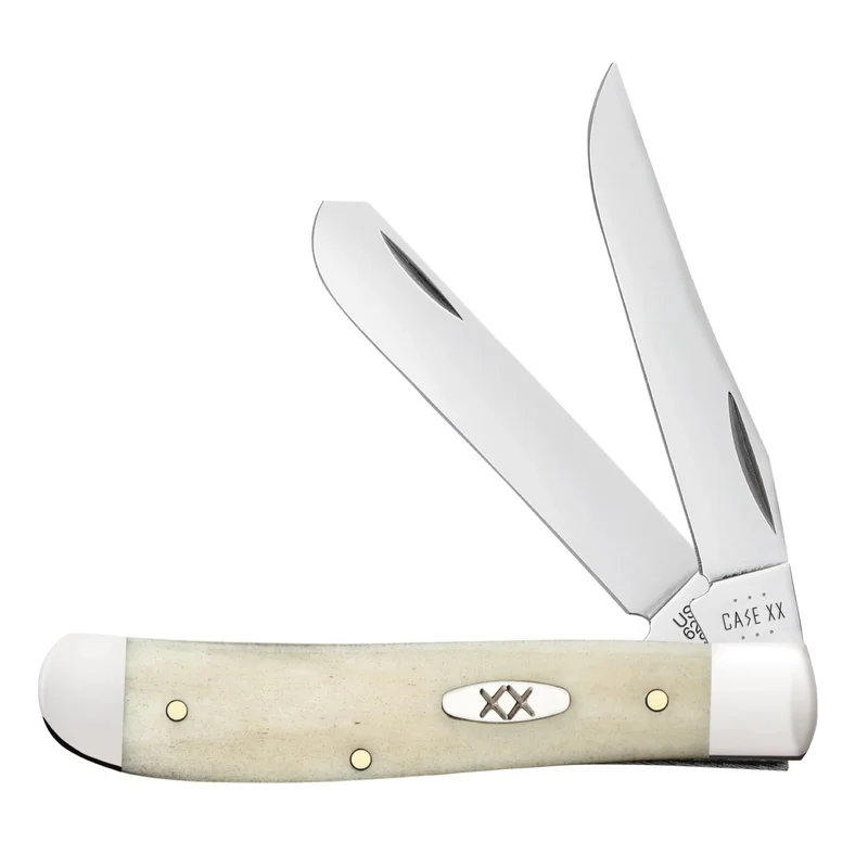 Case 13313 - Natural Bone Smooth Mini Trapper (6207 SS)