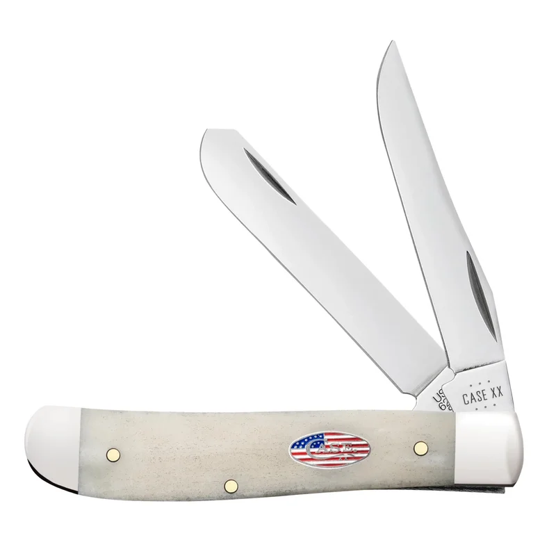 Case 14091 - Natural Bone Smooth Mini Trapper (6207 CS)
