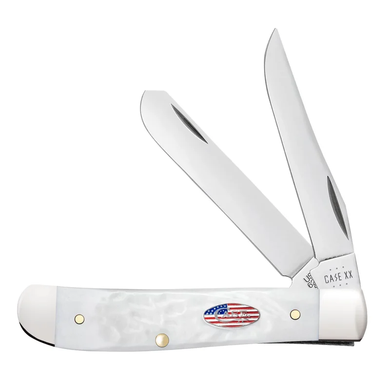 Case 14101 - White Synthetic Rough Jig Mini Trapper (6207 SS)