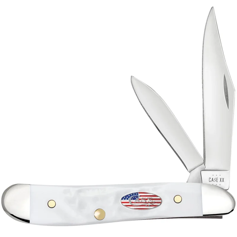 Case 14105 - White Synthetic Rough Jig Peanut (6220 SS)