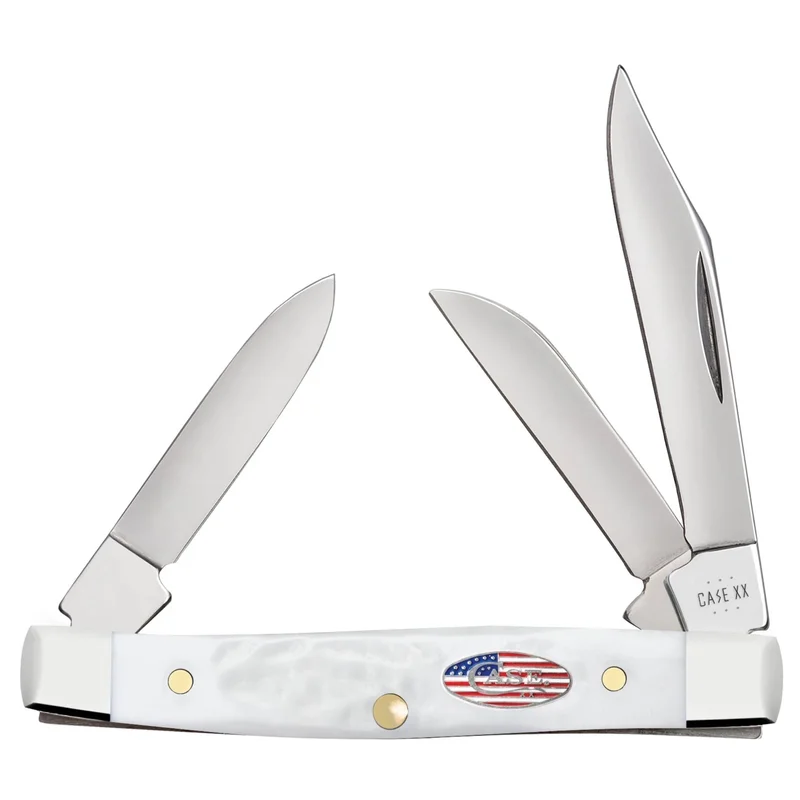 Case 14106 - White Synthetic Rough Jig Small Stockman (6333 SS)