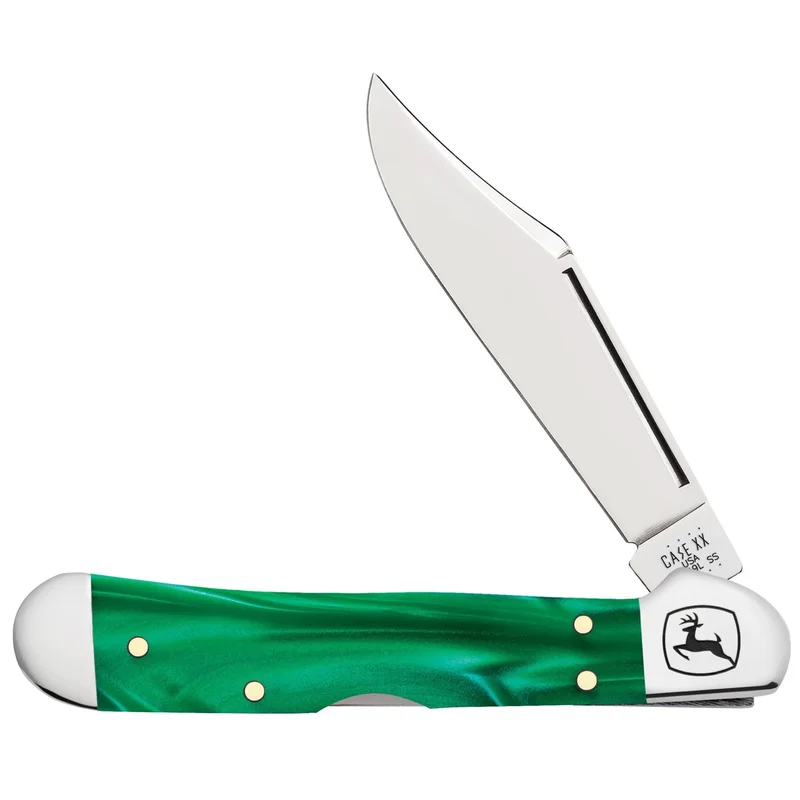 Case 15774 - John Deere Green Pearl Kirinite Mini CopperLock (101749L SS)