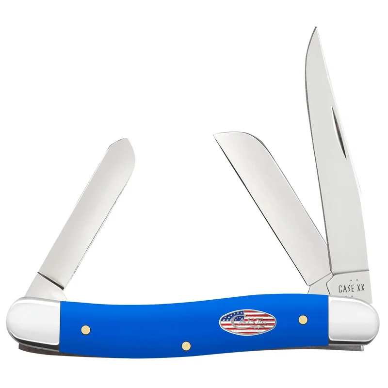 Case 16402 - Royal Blue Synthetic Smooth Medium Stockman (4318 SS)