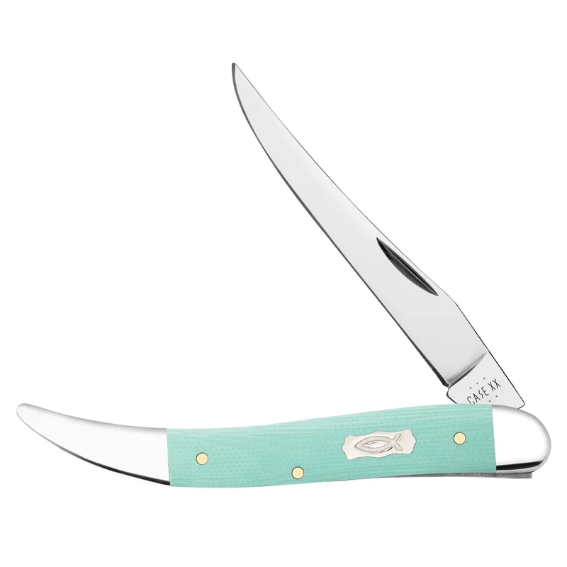 Case 18105 - Seafoam Green G-10 Smooth Medium Texas Toothpick (1010094 SS)