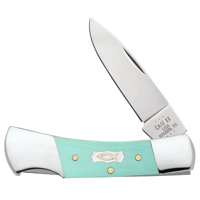 Case 18106 - Seafoam Green G-10 Smooth Lockback (101225L SS)
