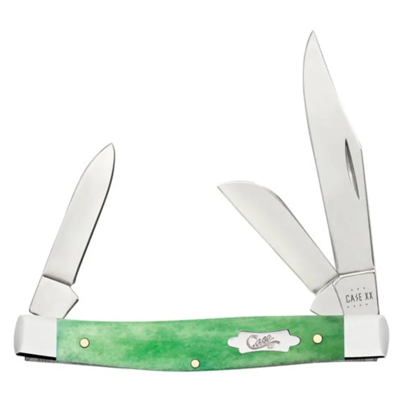 Case 19942 - Emerald Green Bone Smooth Medium Stockman