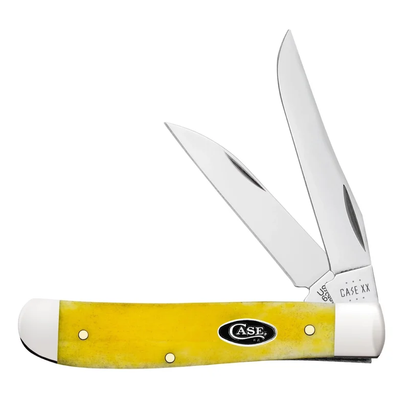 Case 20031 - Yellow Bone Smooth Mini Trapper (6207W SS)