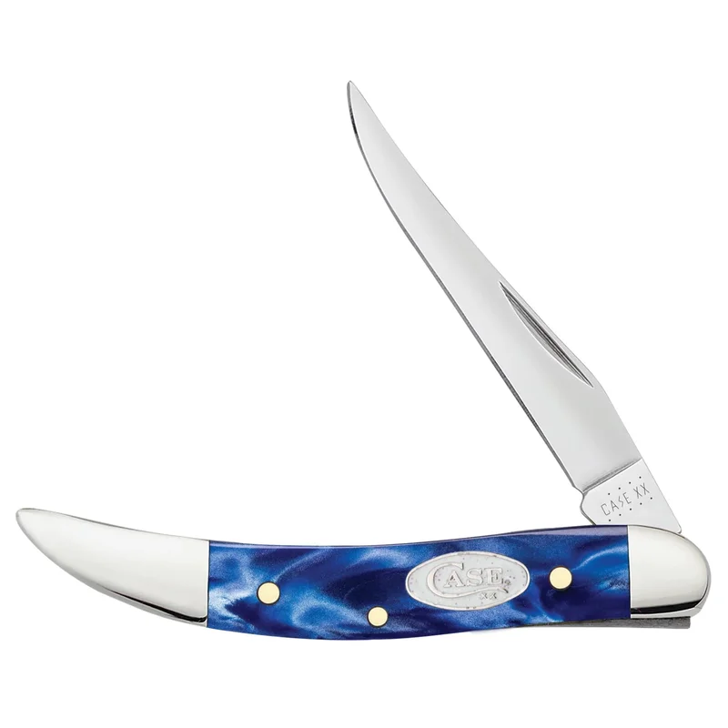 Case 23437 - SparXX Blue Pearl Kirinite Smooth Small Texas Toothpick (1010096 SS)