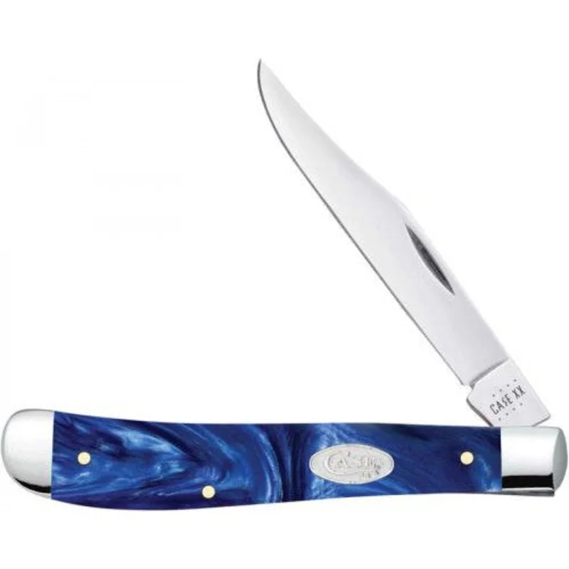 Case 23445 - Blue Pearl Kirinite Slimline Trapper (101048 SS)