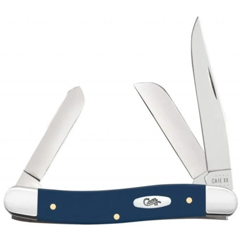 Case 23612 - Navy Blue Synthetic Smooth Medium Stockman