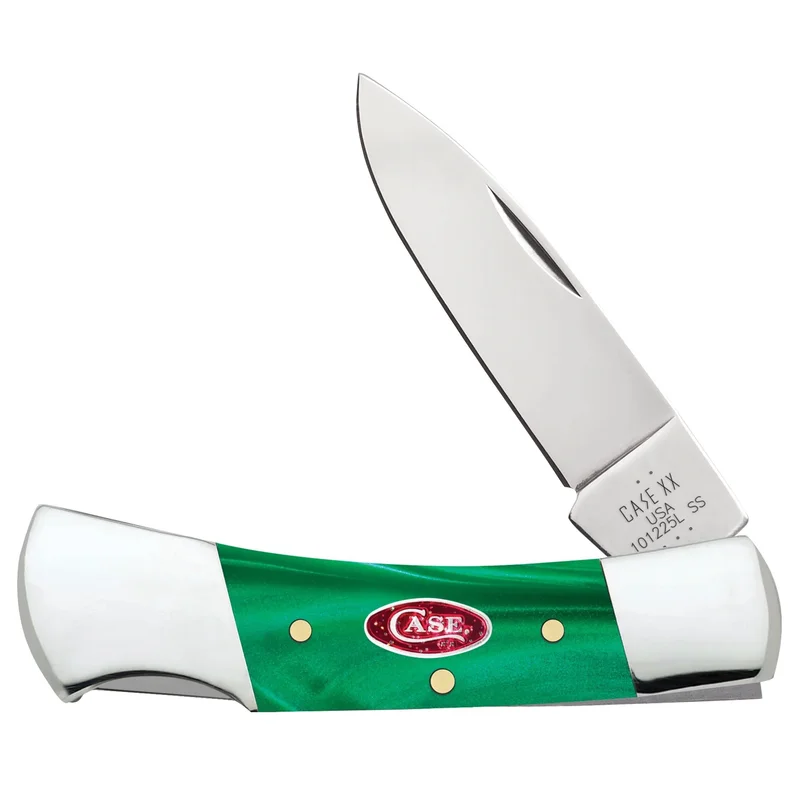 Case 24415 - Smooth Green Pearl Kirinite Lockback
