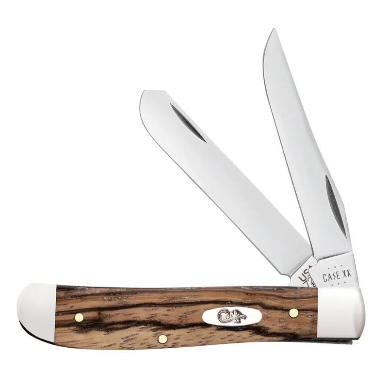 Case 25142 - Natural Zebra Wood Smooth Mini Trapper (7207 SS)
