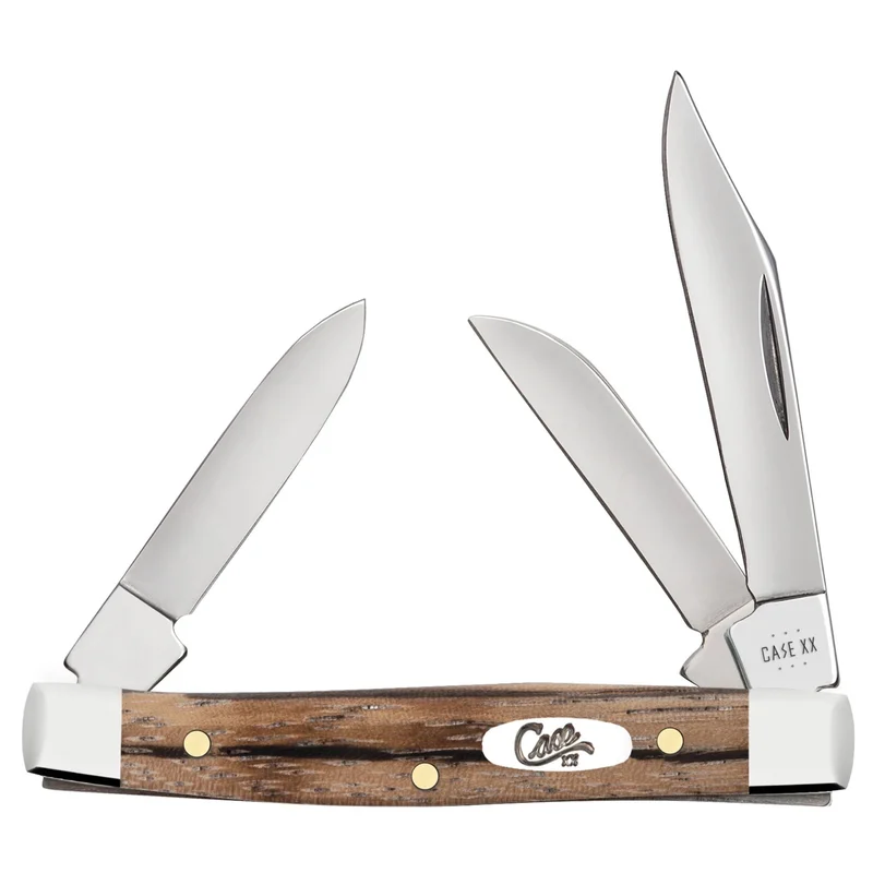 Case 25144 - Natural Zebra Wood Smooth Small Stockman (7333 SS)