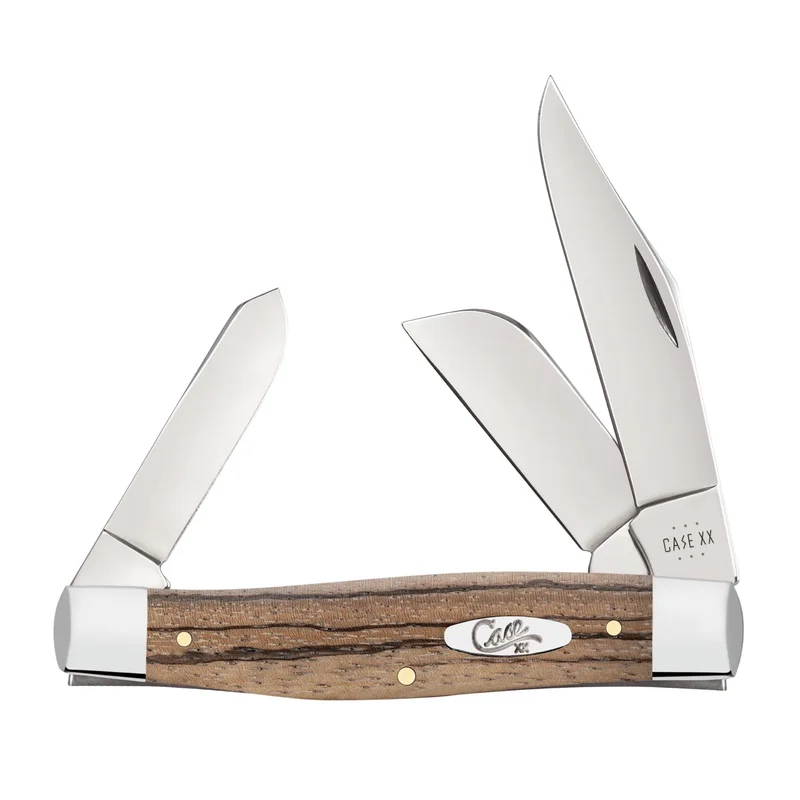 Case 25145 - Natural Zebra Wood Smooth Large Stockman (7375 SS)