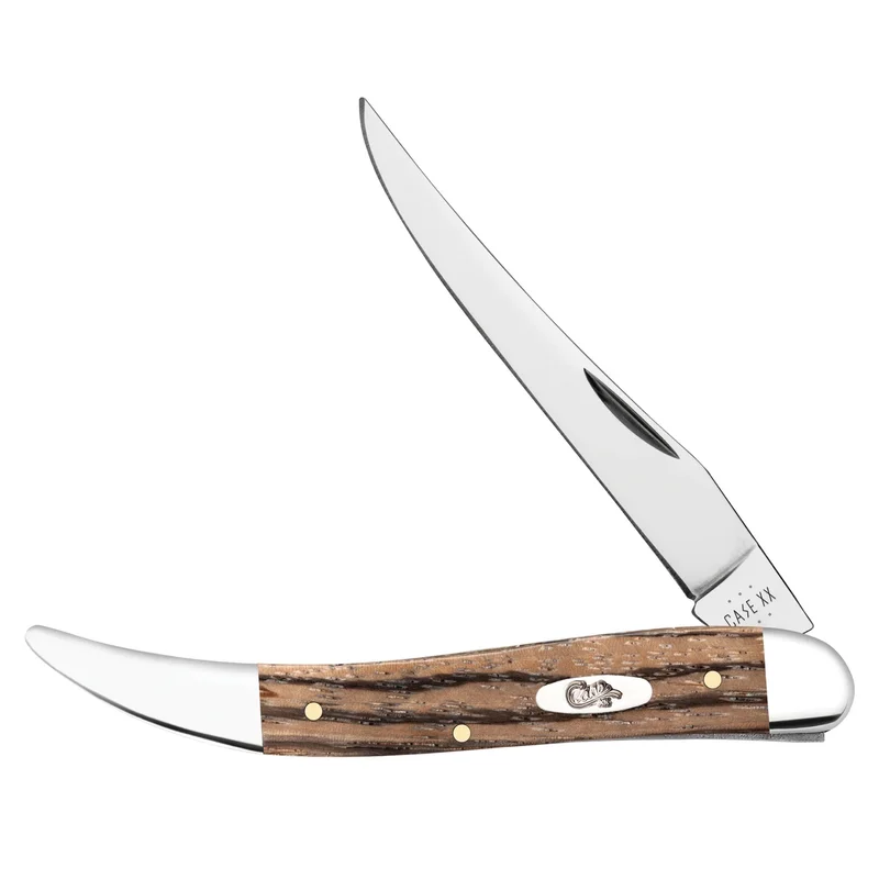 Case 25146 - Natural Zebra Wood Smooth Medium Texas Toothpick (710094 SS)