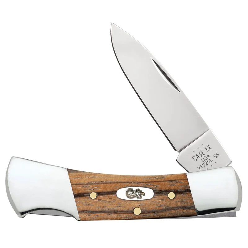 Case 25147 - Natural Zebra Wood Smooth Lockback (71225L SS)