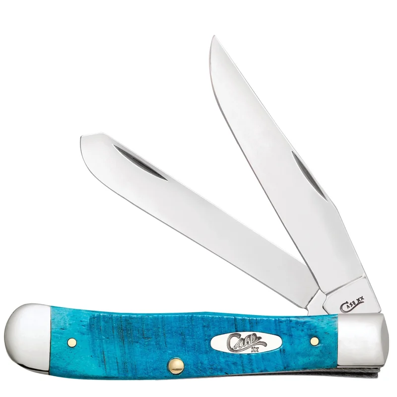 Case 25592 - Caribbean Blue Bone Sawcut Jig Trapper (6254 SS)