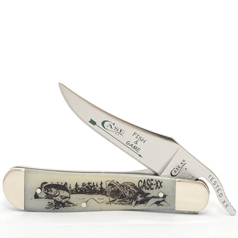 Case 26089 - Smooth Natural Bone Fish & Game Russlock