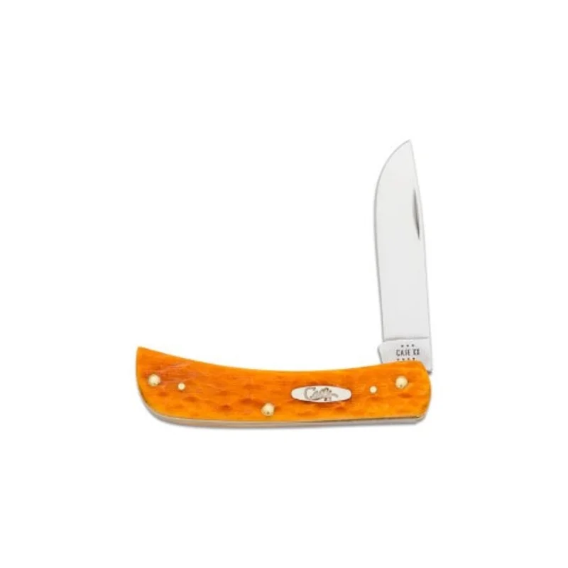 Case 26564 - Persimmon Orange Bone Peach Seed Jig Sod Buster Jr. (6137 SS)