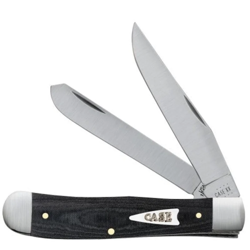 Case 27730 - Smooth Black Micarta Trapper