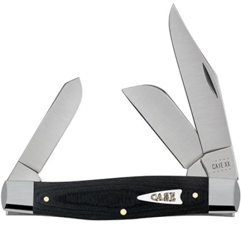 Case 27732 Black Micarta Large Stockman