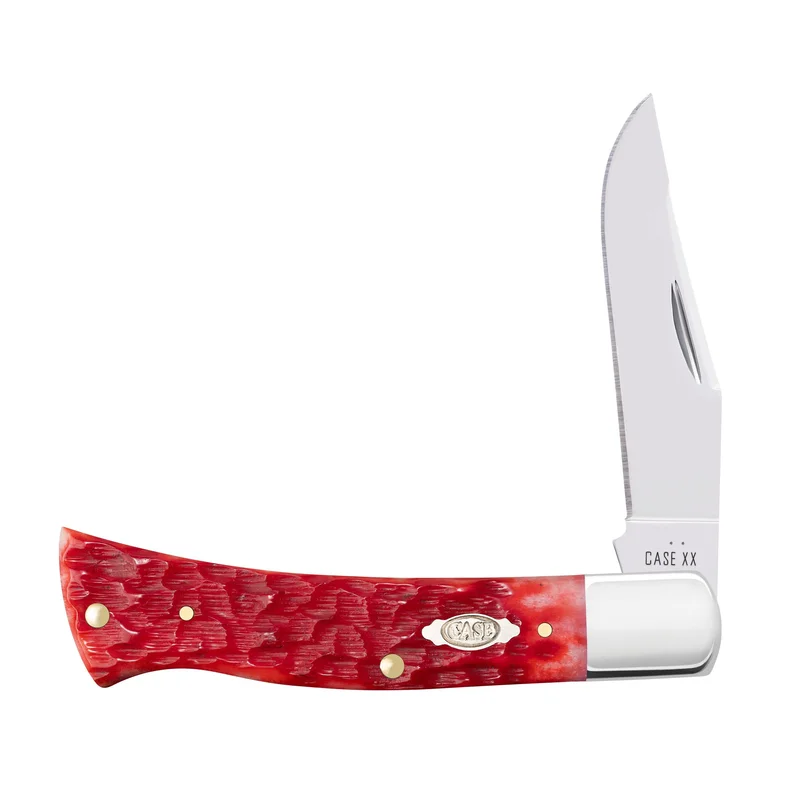 Case 31942 - Dark Red Bone Peach Seed Jig Case Axe Handle (BR61135 CS)