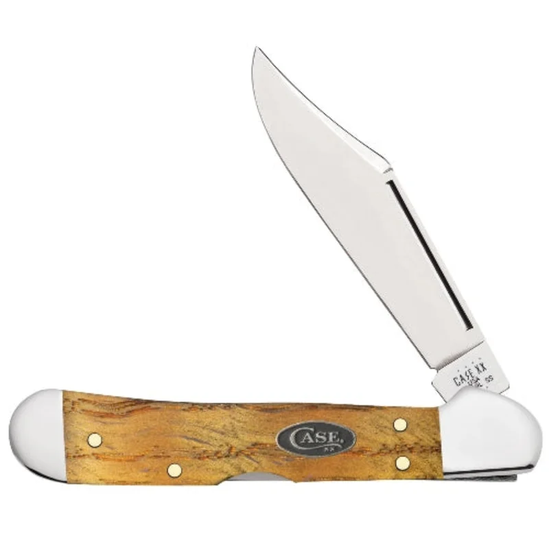 Case 47127 - Yellow Curly Oak Smooth wood Mini CopperLock