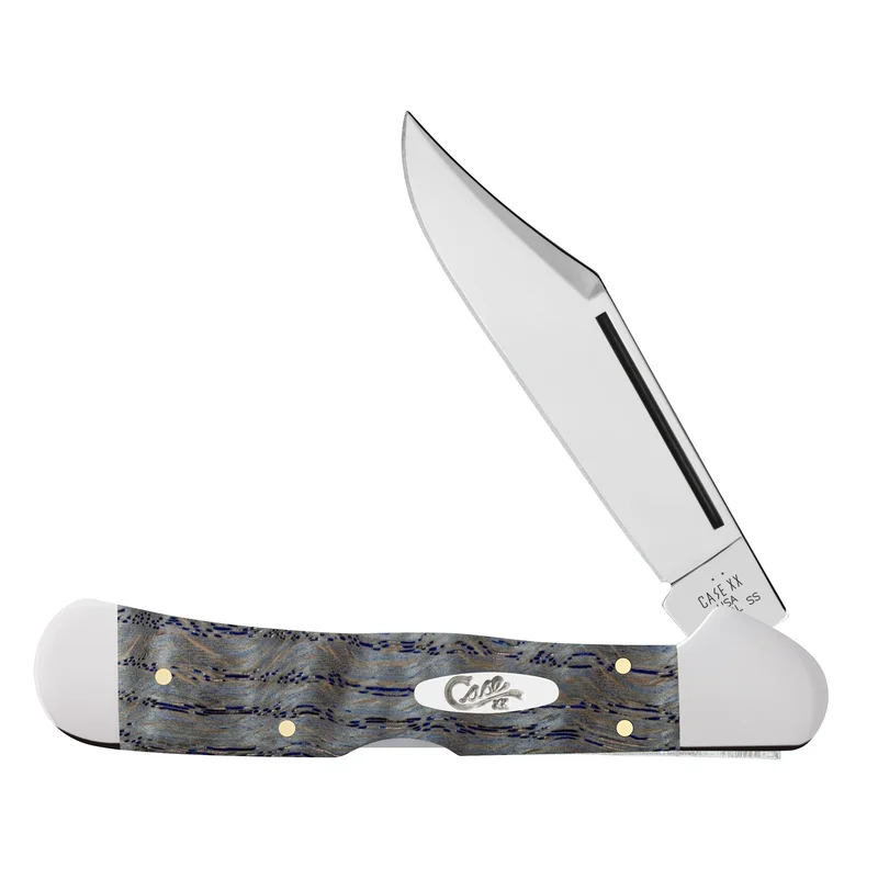 Case 47494 - Blue Curly Oak Wood Smooth CopperLock (71549L SS)