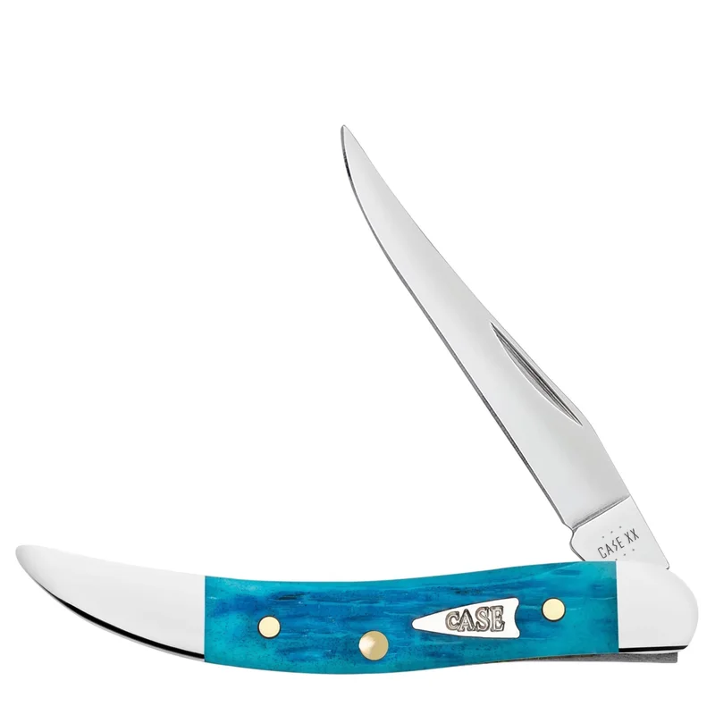 Case 50645 - Sky Blue Bone Crandall Jig Small Texas Toothpick (610096 SS)