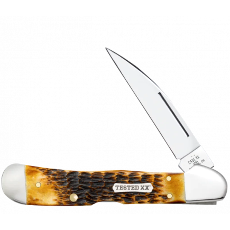Case 51392 - Burnt Amber Bone Rogers Jig Copperlock (61549WL CS)