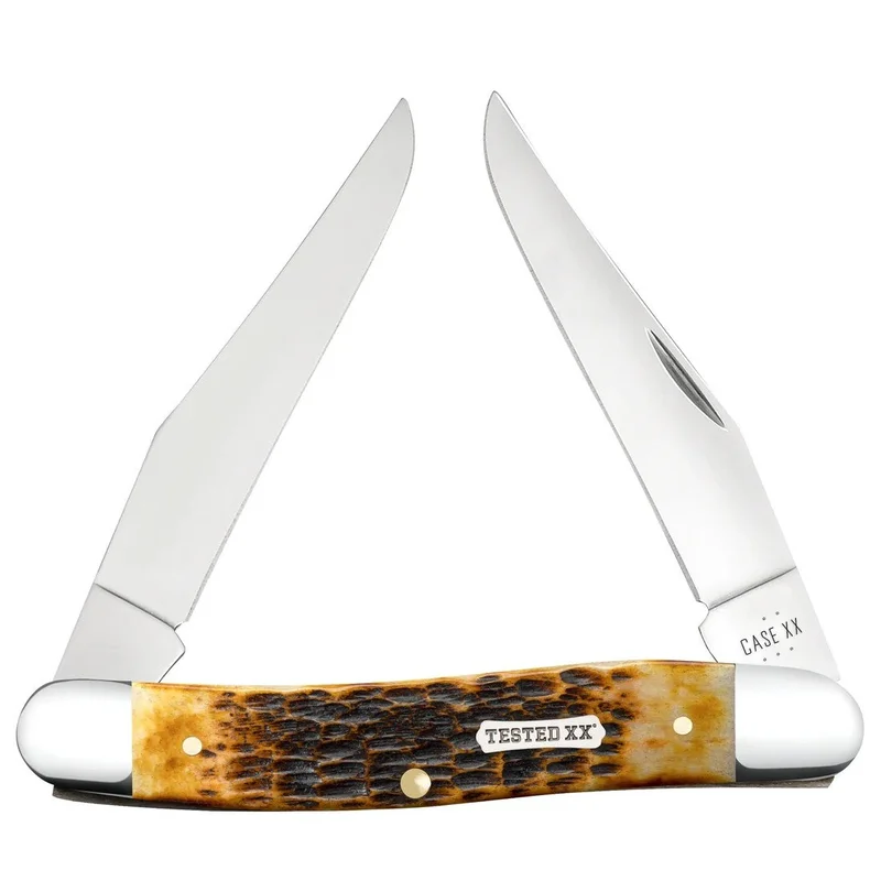Case 51395 - Burnt Amber Bone Rogers Jig Muskrat (MUSKRAT CS)