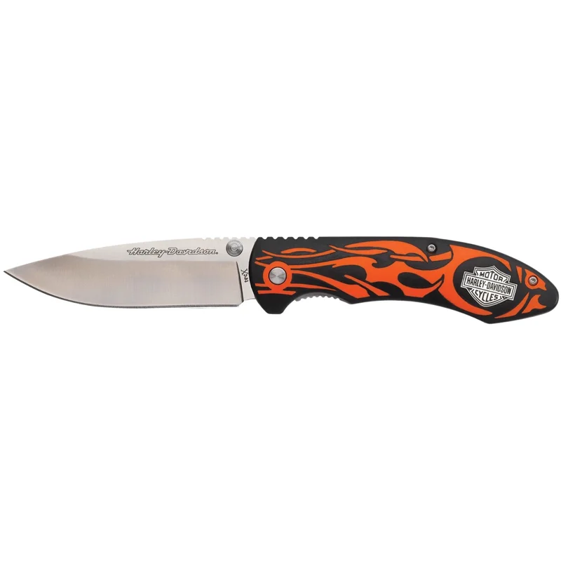 Case 52119 - Harley Davidson Orange Linerlock