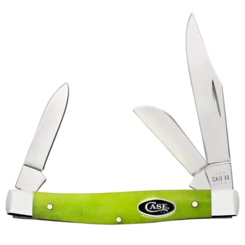 Case 53035 - Green Apple Bone Smooth Medium Stockman (6344 SS)