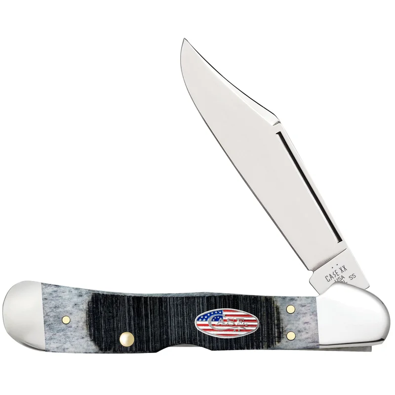 Case 53063 - Gray Bone Sawcut Jig Copperlock