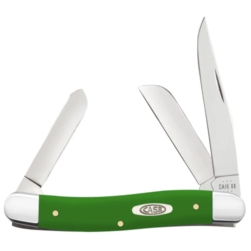 Case 53392 - Green Synthetic Smooth Medium Stockman