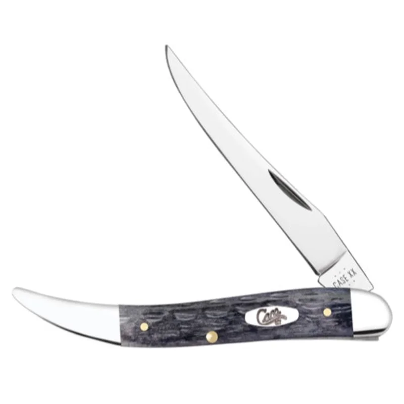 Case 58421 - Pocket Worn Gray Bone Crandall Jig Medium Texas Toothpick (610094 CS)