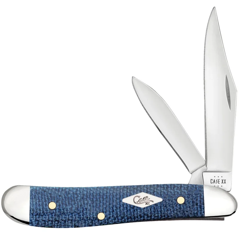 Case 60514 - Blue Denim Canvas Laminate Smooth Peanut (10220 SS)