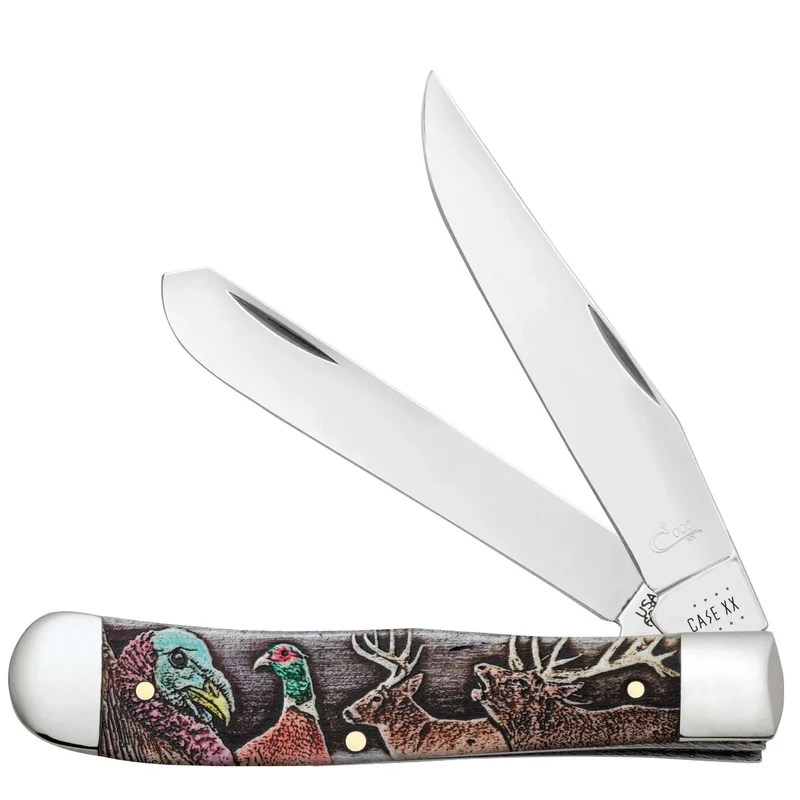 Case 60585 - Sportsman Natural Bone Smooth Color Wash Trapper (6254 SS) W/Jewel Box