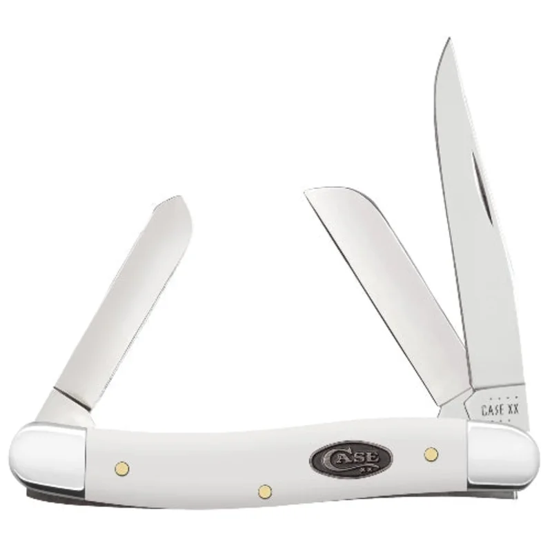 Case 63961 - White Synthetic Smooth Medium Stockman