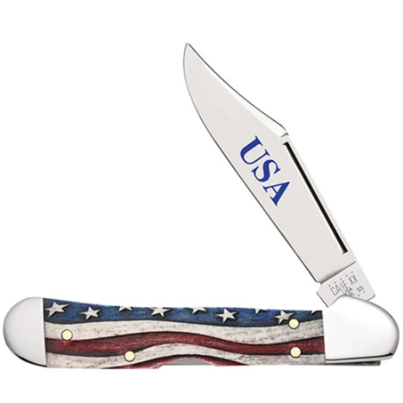 Case 64141 - Star Spangled Natural Bone Color Wash Mini Copperlock