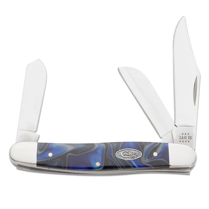 Case 70566 - Ocean Blue Kirinite Smooth Stockman (10347 SS)